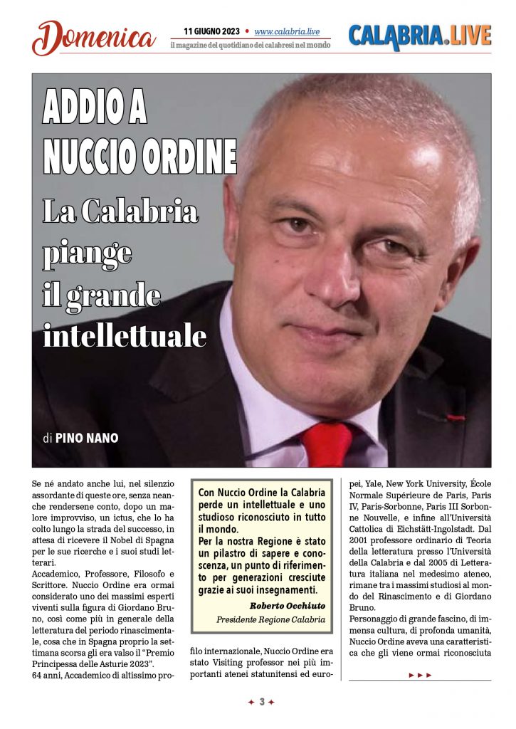 PINO NANO, la vita di Nuccio Ordine